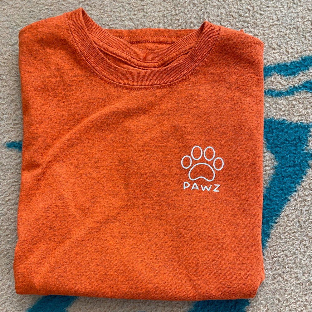 Pawz-Orange Cheetah T-shirt Small